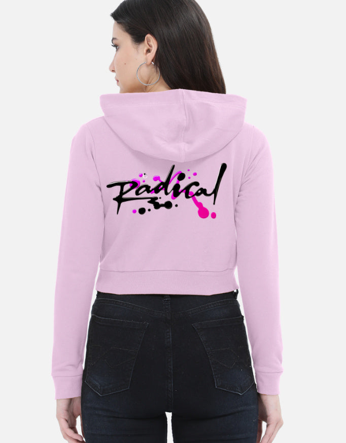 Women cropped hoodie